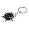 Captain Wheel Compass Key Tag